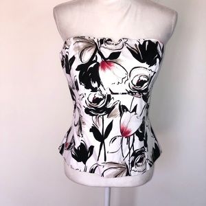 White House Black Market Bustier Top (Size 10)